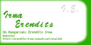 irma erendits business card